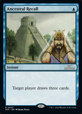 Ancestral Recall 30th Anniversary Edition - Modern Frame
